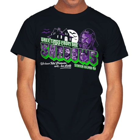 Greetings from the Shadows - Mens T-Shirts RIPT Apparel Small / Black