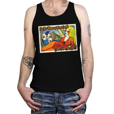 Greetings from Third Earth - Tanktop Tanktop RIPT Apparel X-Small / Black