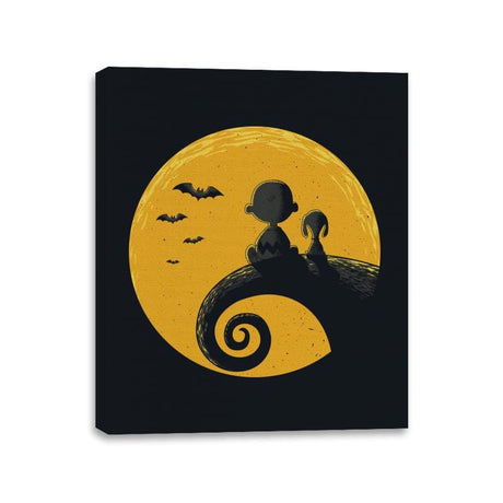 Grief or Treat - Canvas Wraps Canvas Wraps RIPT Apparel 11x14 / Black