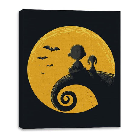 Grief or Treat - Canvas Wraps Canvas Wraps RIPT Apparel 16x20 / Black