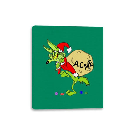 Grinch E. Coyote - Canvas Wraps Canvas Wraps RIPT Apparel 8x10 / Kelly