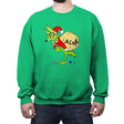 Grinch E. Coyote - Crew Neck Sweatshirt Crew Neck Sweatshirt RIPT Apparel Small / Irish Green