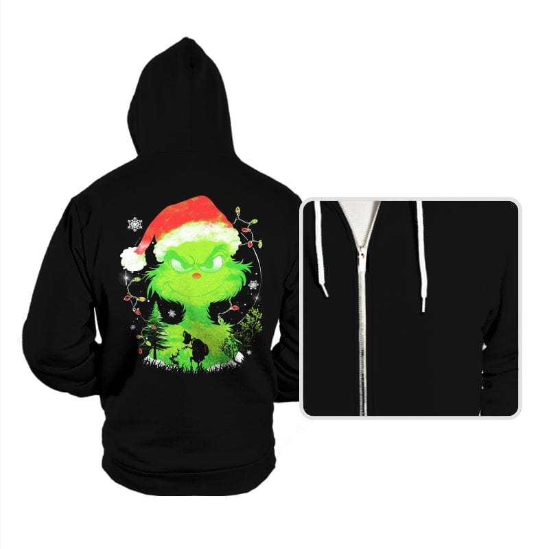 Grinch in the Gloom - Hoodies Hoodies RIPT Apparel Small / Black