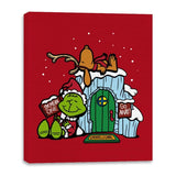 Grinch Nuts - Canvas Wraps Canvas Wraps RIPT Apparel 16x20 / Red