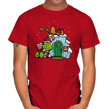 Grinch Nuts - Mens T-Shirts RIPT Apparel Small / Red