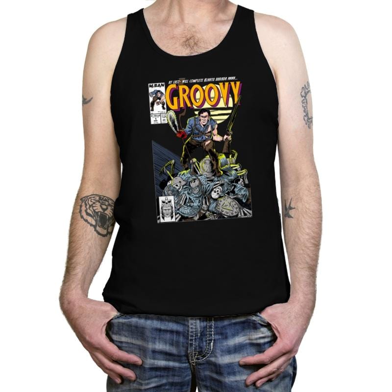 Grooverine - Tanktop Tanktop RIPT Apparel X-Small / Black