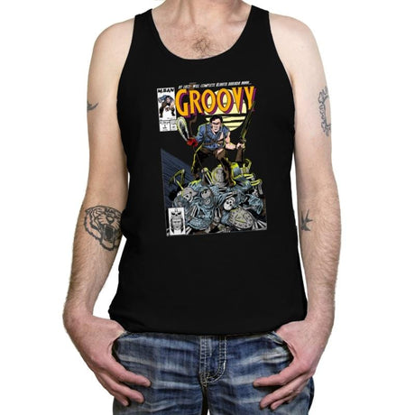 Grooverine - Tanktop Tanktop RIPT Apparel X-Small / Black