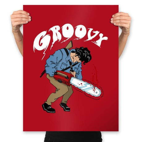 Groovy - Prints Posters RIPT Apparel 18x24 / Red