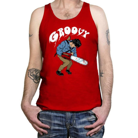 Groovy - Tanktop Tanktop RIPT Apparel X-Small / Red