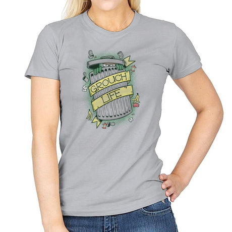 Grouch Life Exclusive - Womens T-Shirts RIPT Apparel Small / Sport Grey