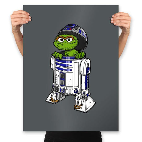 Grouch2 D2 - Prints Posters RIPT Apparel 18x24 / Charcoal