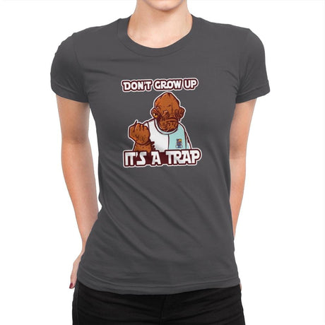 Growing Up - Womens Premium T-Shirts RIPT Apparel Small / Heavy Metal