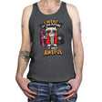 Grumpy Time Traveller - Tanktop Tanktop RIPT Apparel X-Small / Asphalt