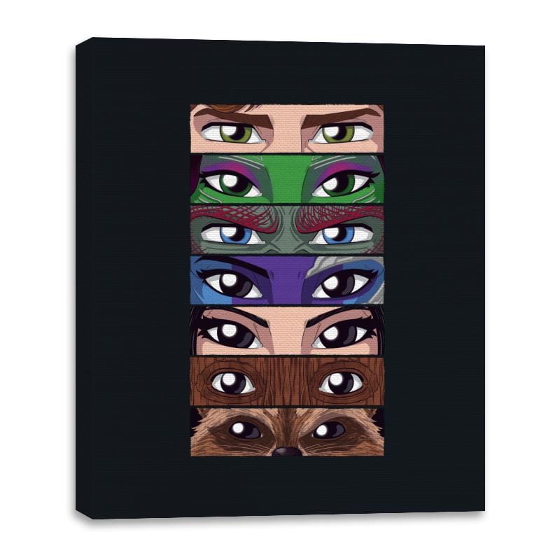 Guardian Eyes - Canvas Wraps Canvas Wraps RIPT Apparel 16x20 / Black