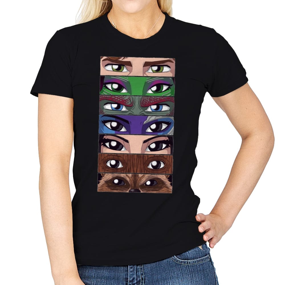 Guardian Eyes - Womens T-Shirts RIPT Apparel Small / Black