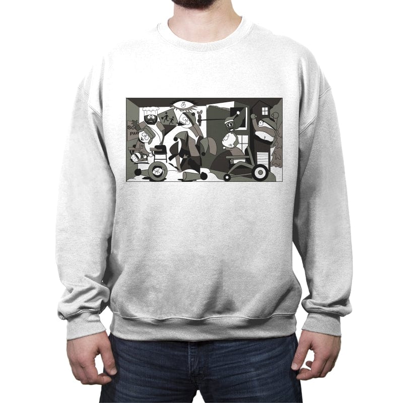 Guernica Park - Crew Neck Sweatshirt Crew Neck Sweatshirt RIPT Apparel Small / White