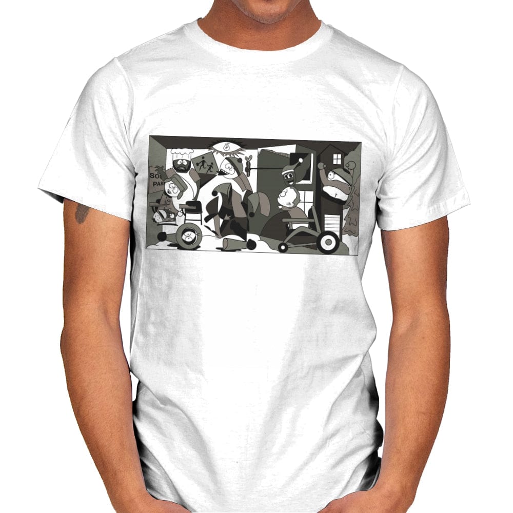 Guernica Park - Mens T-Shirts RIPT Apparel Small / White