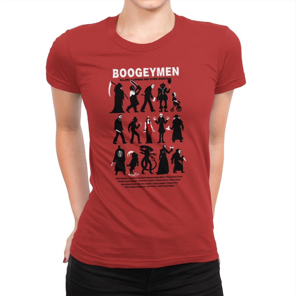 Guide to Boogeymen - Womens Premium T-Shirts RIPT Apparel Small / Red