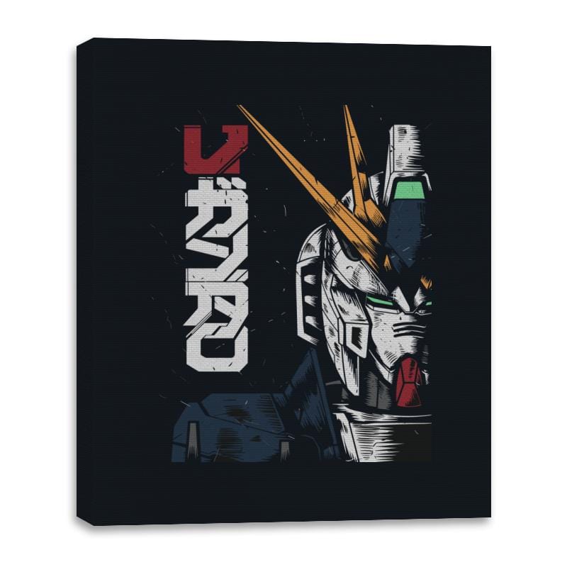 Gundam - Canvas Wraps Canvas Wraps RIPT Apparel 16x20 / Black