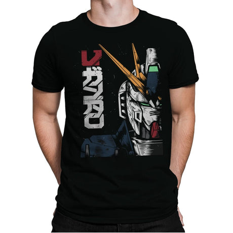 Gundam - Mens Premium T-Shirts RIPT Apparel Small / Black