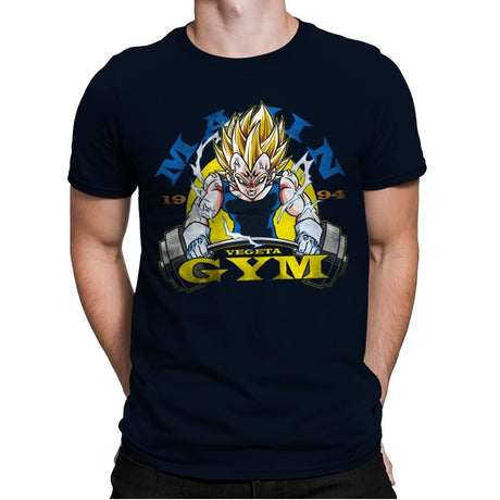 Gym Of Majin - Mens Premium T-Shirts RIPT Apparel Small / Midnight Navy