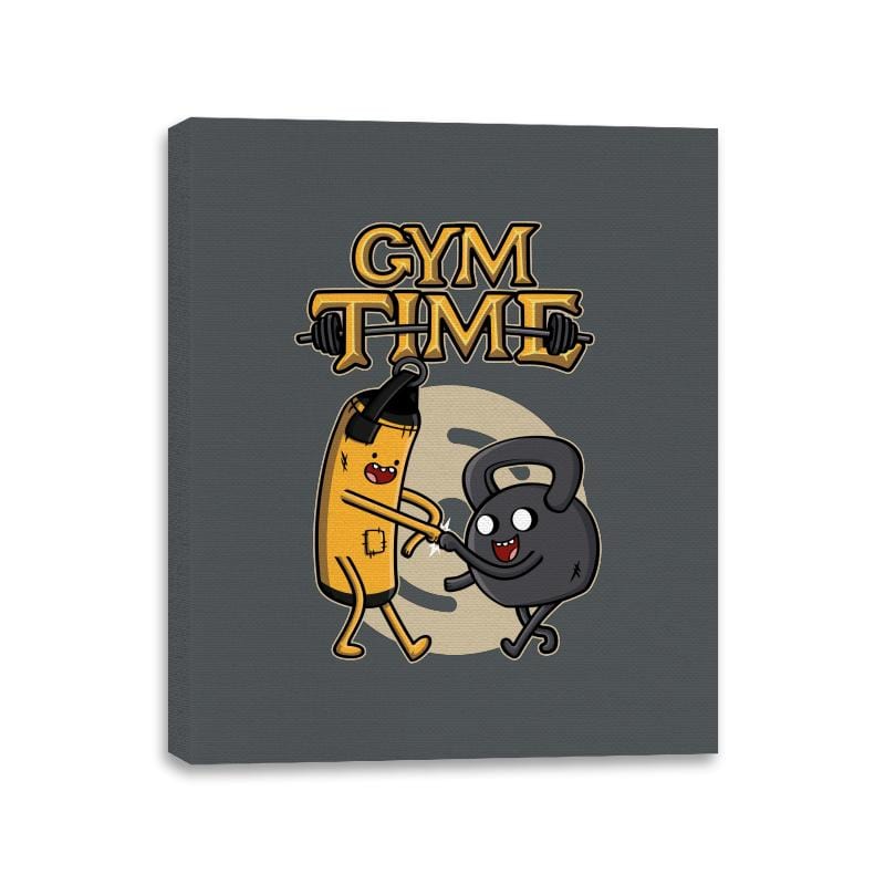 Gym Time - Canvas Wraps Canvas Wraps RIPT Apparel 11x14 / Charcoal