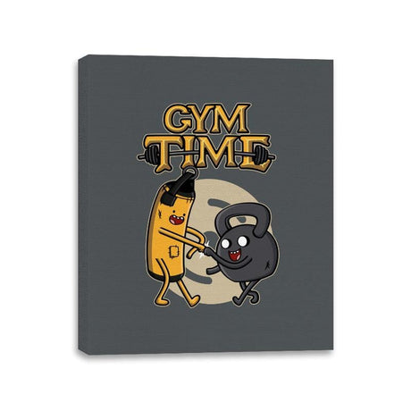 Gym Time - Canvas Wraps Canvas Wraps RIPT Apparel 11x14 / Charcoal