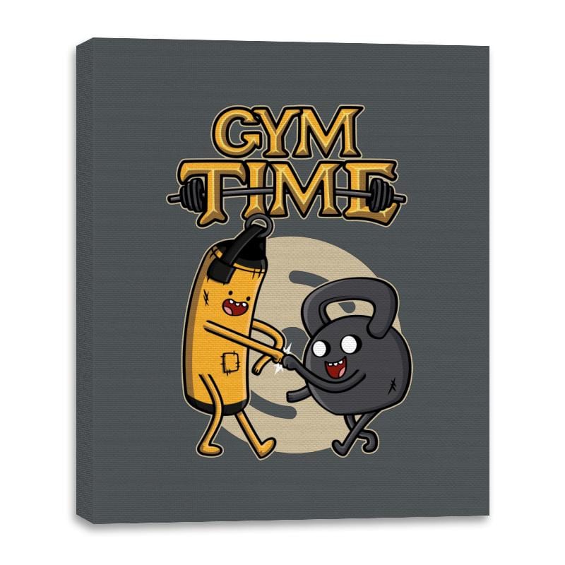 Gym Time - Canvas Wraps Canvas Wraps RIPT Apparel 16x20 / Charcoal