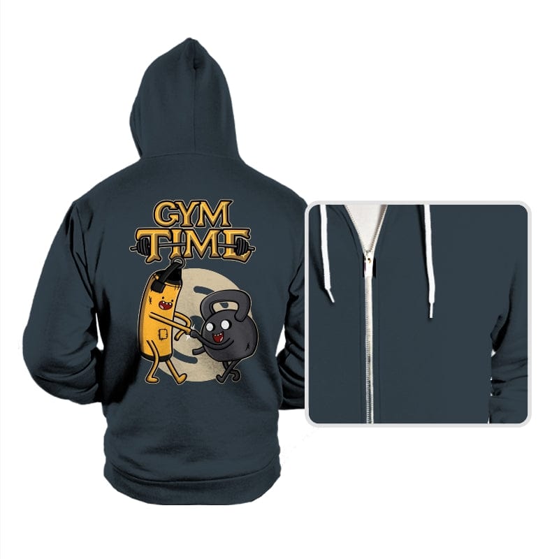 Gym Time - Hoodies Hoodies RIPT Apparel Small / Dark Gray