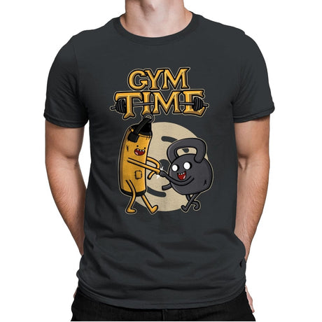 Gym Time - Mens Premium T-Shirts RIPT Apparel Small / Heavy Metal