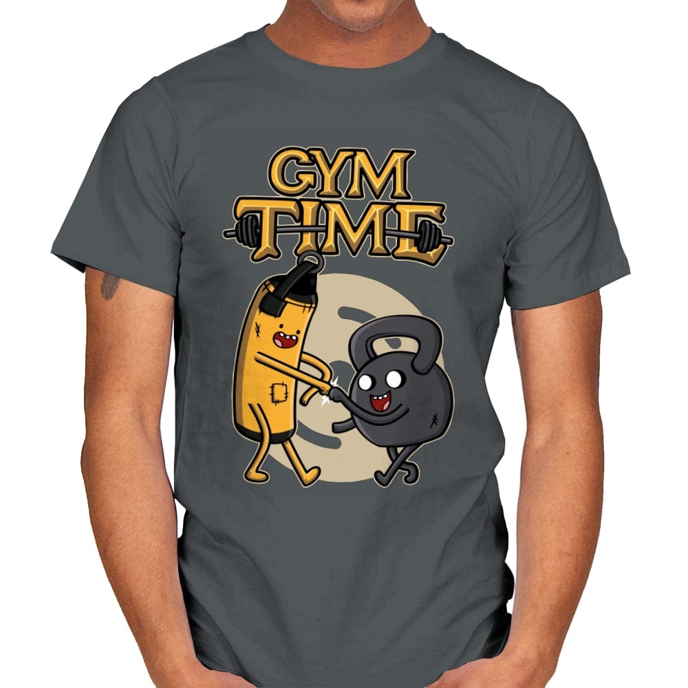 Gym Time - Mens T-Shirts RIPT Apparel Small / Charcoal