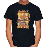 Gyoza Neko House - Mens T-Shirts RIPT Apparel Small / Black