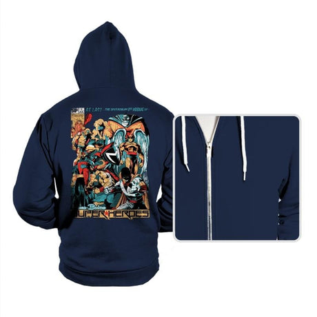 H.B. SUPER HEROES - Hoodies Hoodies RIPT Apparel Small / Navy