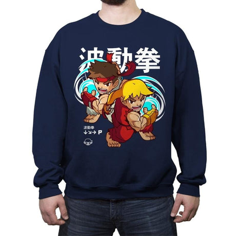 Hadoukawaii - Crew Neck Sweatshirt Crew Neck Sweatshirt RIPT Apparel Small / Navy