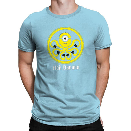 HAIL BANANA - Despicable Tees - Mens Premium T-Shirts RIPT Apparel Small / Light Blue