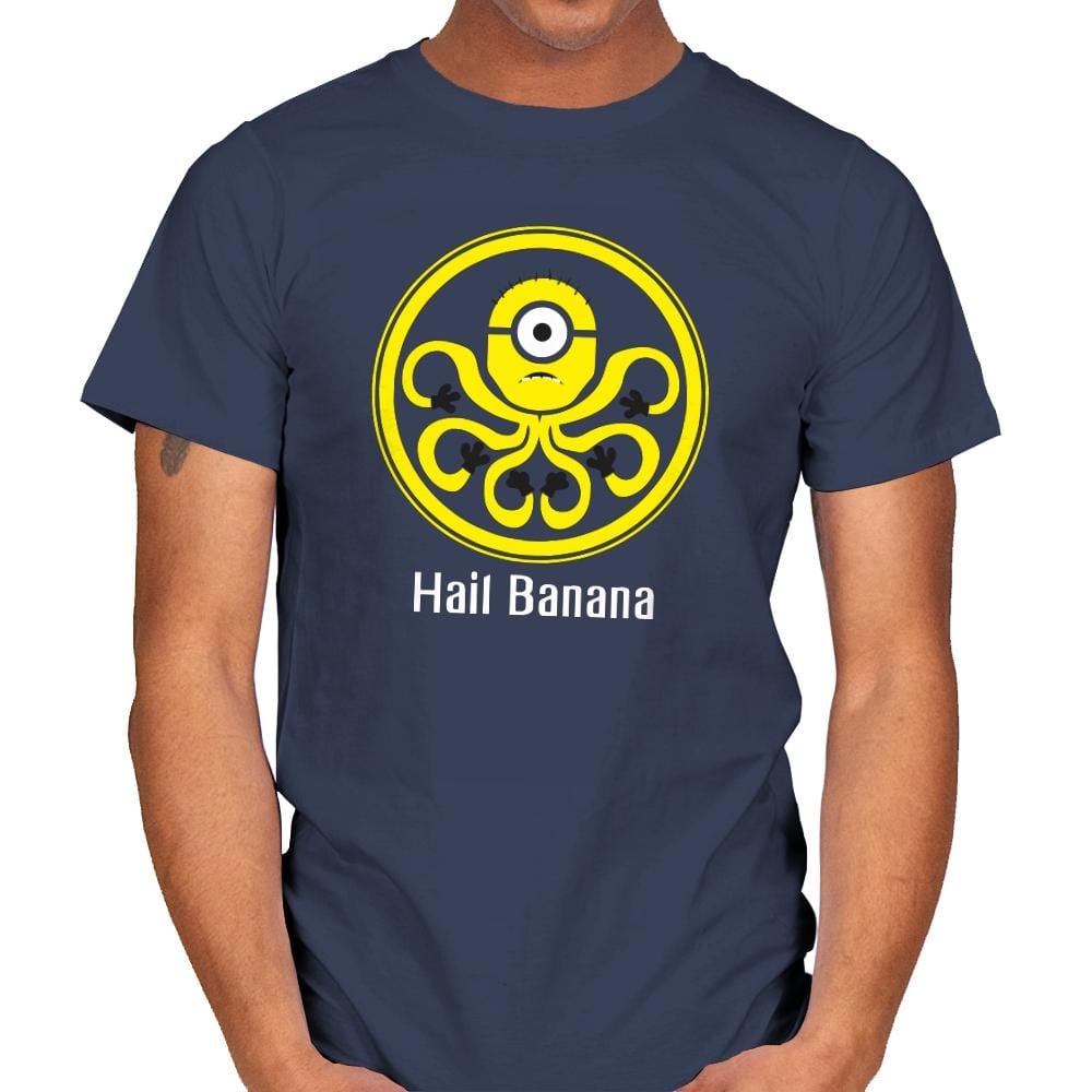 HAIL BANANA - Despicable Tees - Mens T-Shirts RIPT Apparel Small / Navy