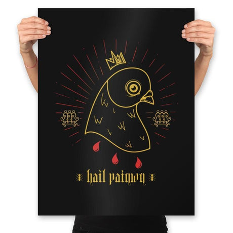 Hail Paimon - Prints Posters RIPT Apparel 18x24 / Black