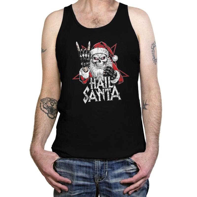 Hail Santa - Tanktop Tanktop RIPT Apparel X-Small / Black