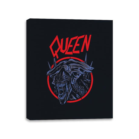 Hail to the Queen - Canvas Wraps Canvas Wraps RIPT Apparel 11x14 / Black