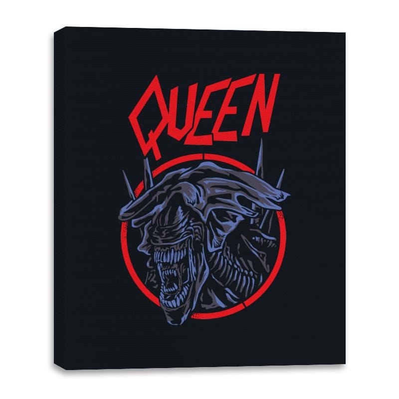 Hail to the Queen - Canvas Wraps Canvas Wraps RIPT Apparel 16x20 / Black