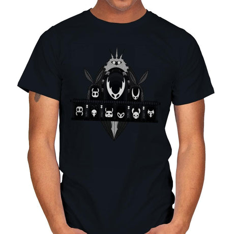 Hall of Masks - Mens T-Shirts RIPT Apparel Small / Black