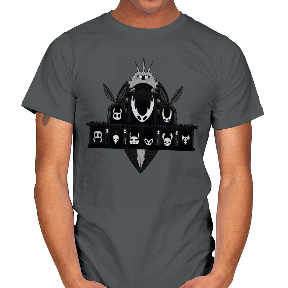 Hall of Masks - Mens T-Shirts RIPT Apparel Small / Charcoal