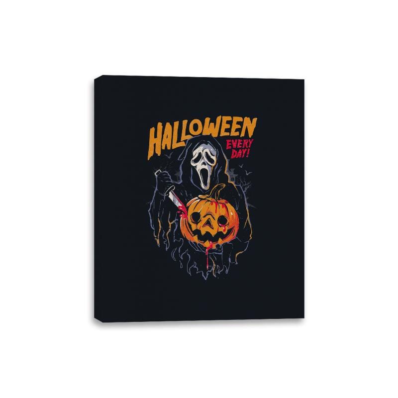 Halloween Everyday - Canvas Wraps Canvas Wraps RIPT Apparel 8x10 / Black