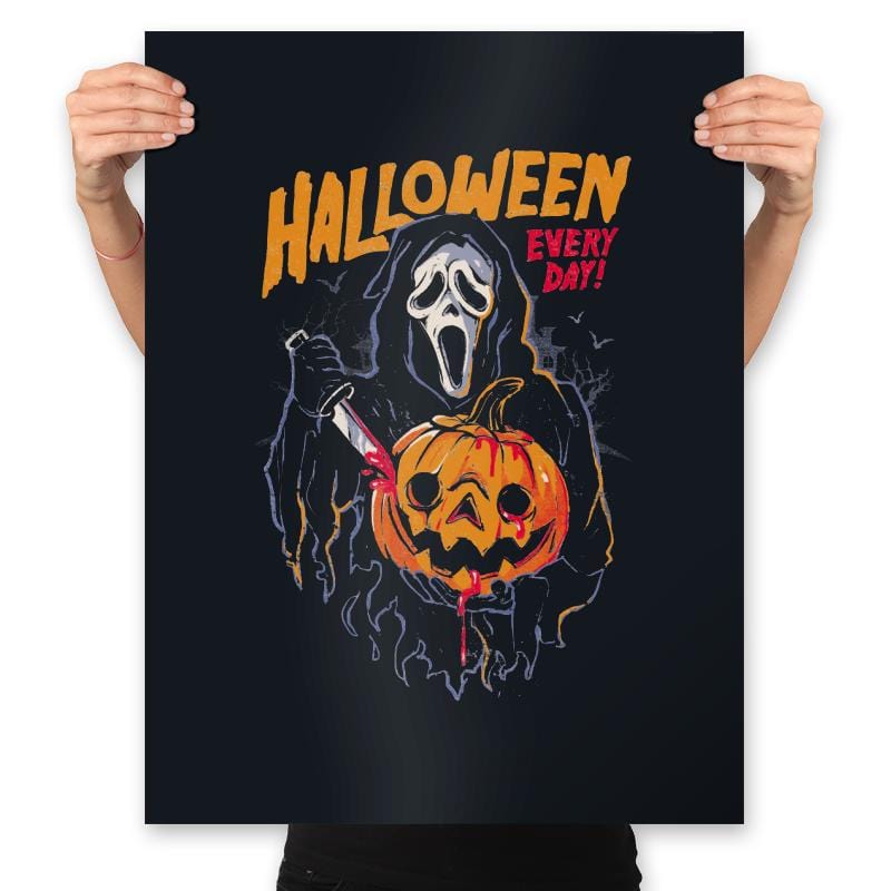 Halloween Everyday - Prints Posters RIPT Apparel 18x24 / Black