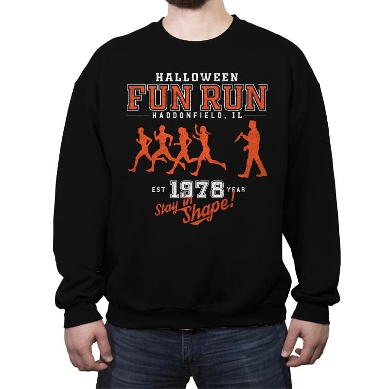 Halloween Fun Run - Crew Neck Sweatshirt Crew Neck Sweatshirt RIPT Apparel Small / Black