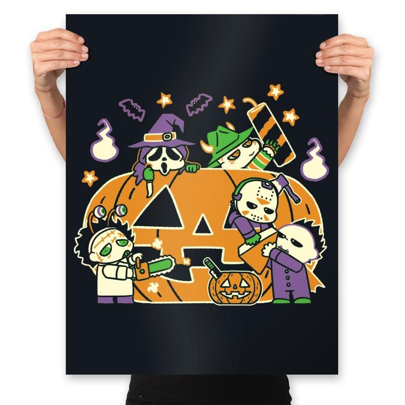 Halloween is Coming - Prints Posters RIPT Apparel 18x24 / Black