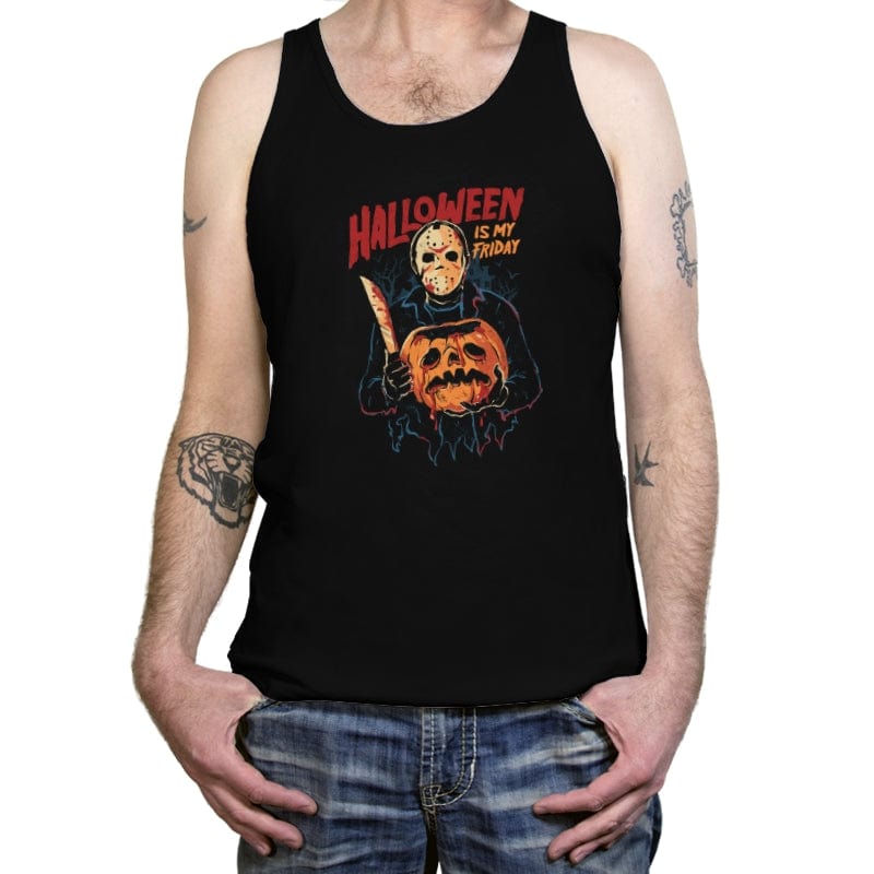 Halloween Is My Friday - Tanktop Tanktop RIPT Apparel X-Small / Black