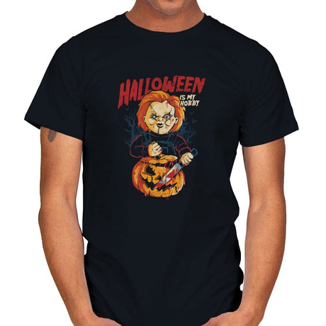 Halloween Is My Hobby - Mens T-Shirts RIPT Apparel Small / Black