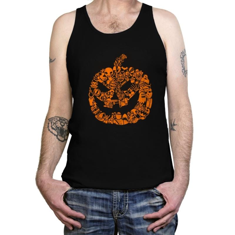 Halloween Mosaic - Tanktop Tanktop RIPT Apparel X-Small / Black