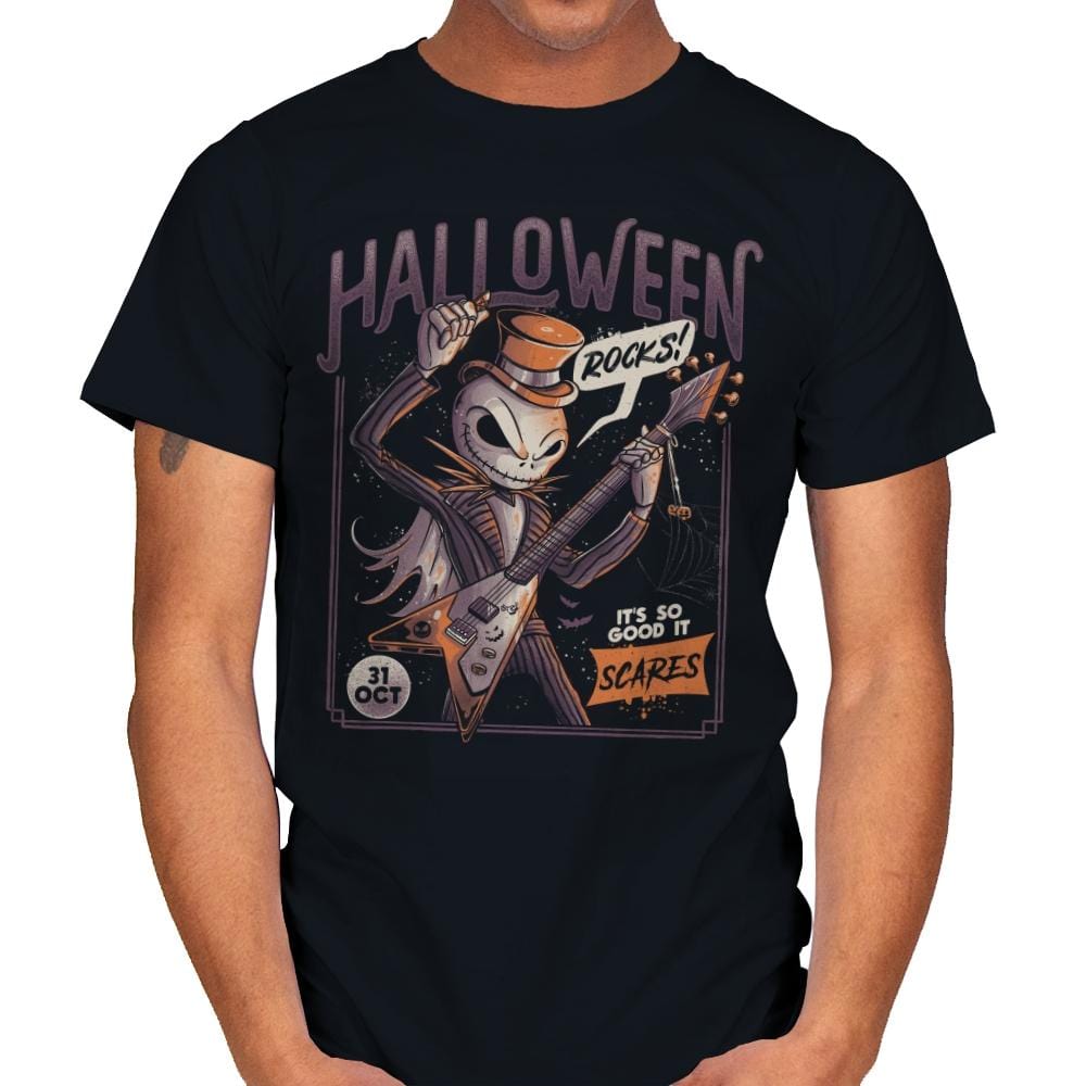 Halloween Rocks - Mens T-Shirts RIPT Apparel Small / Black